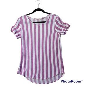 Soft Surroundings Tee Stripes XS